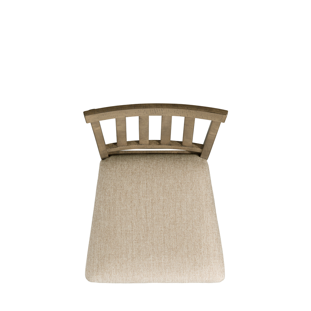 Stone Gray Counter Five Piece Set ( Dining Table, Four Wooden Slat Back Side Chairs ) | Ellesime International 