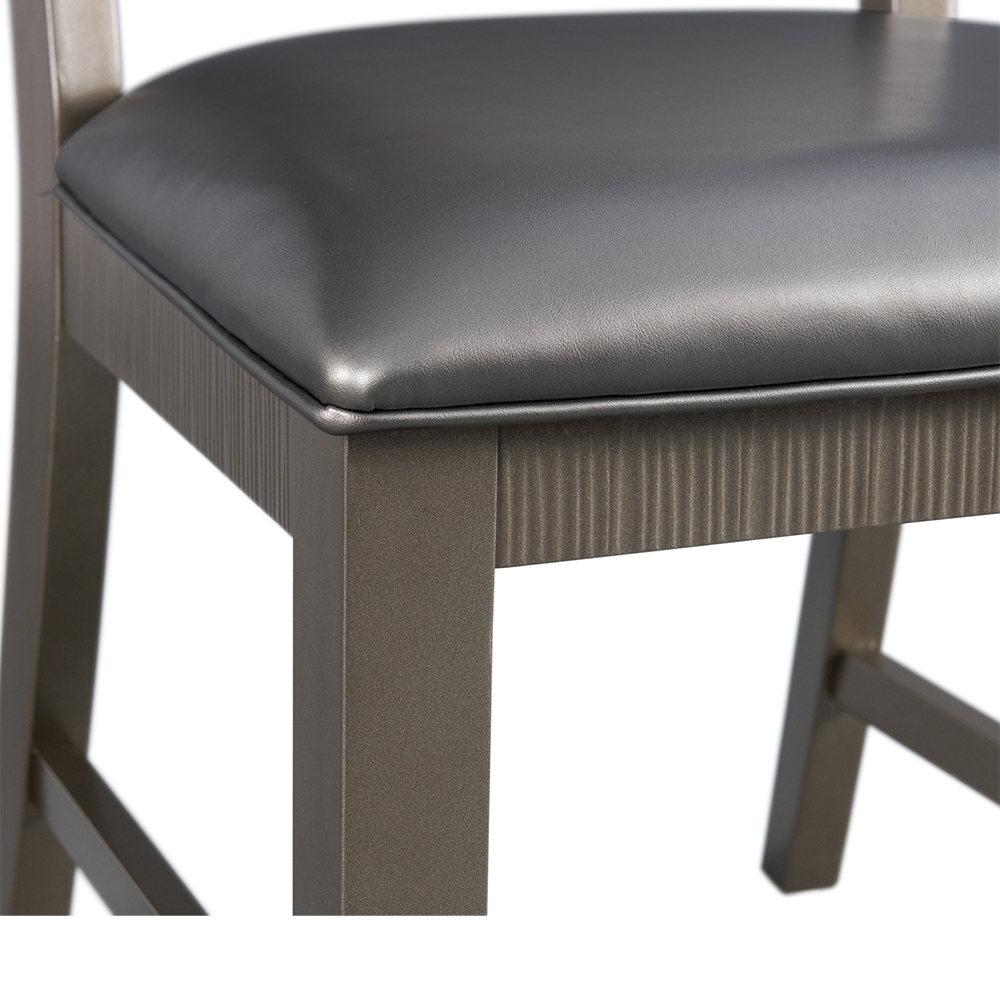 14.5 Dining Mirror Leg Seven Piece Set ( Dining Table, Six Side Chairs ) | Ellesime International 