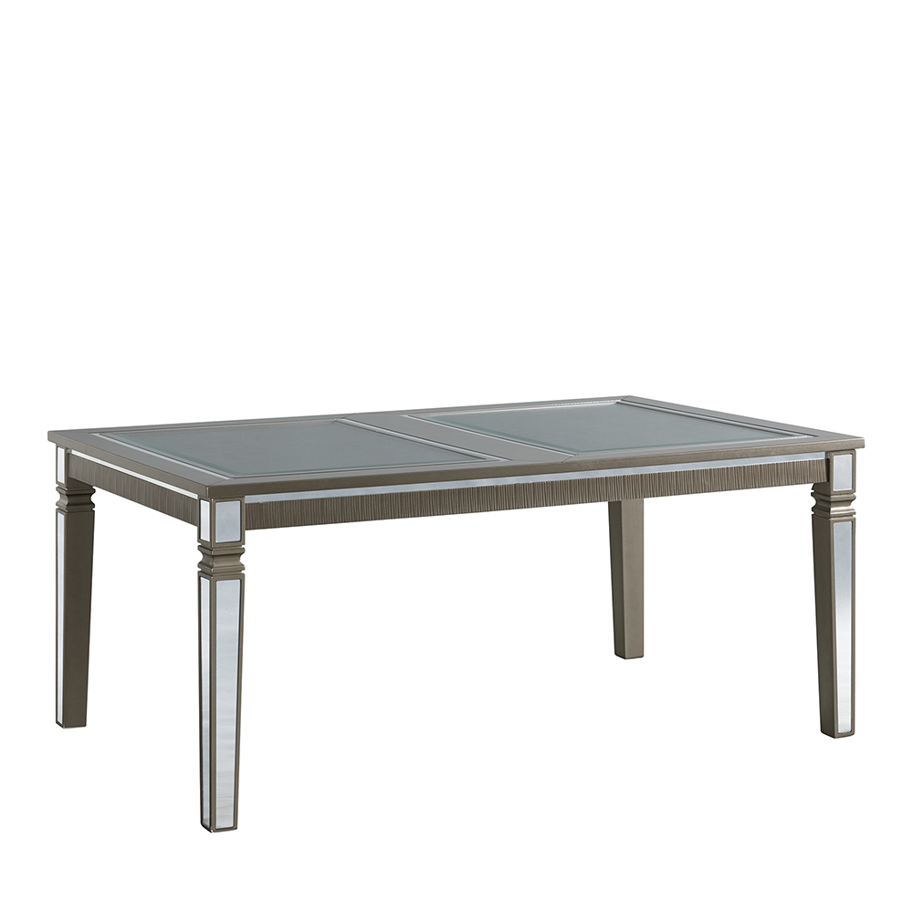 14.5 Dining Mirror Leg Seven Piece Set ( Dining Table, Six Side Chairs ) | Ellesime International 