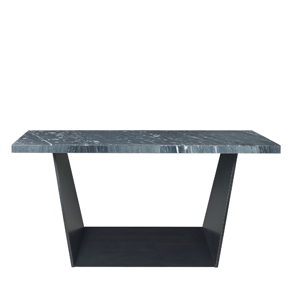 Beckley Dark Counter Seven Piece Set ( Dining Table, Grey Velvet Side Chairs ) | Ellesime International 