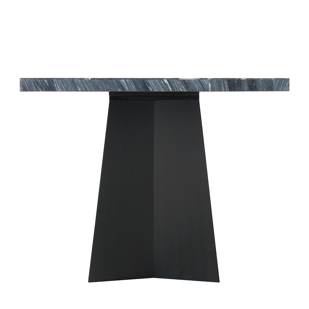 Beckley Dark Counter Seven Piece Set ( Dining Table, Grey Velvet Side Chairs ) | Ellesime International 