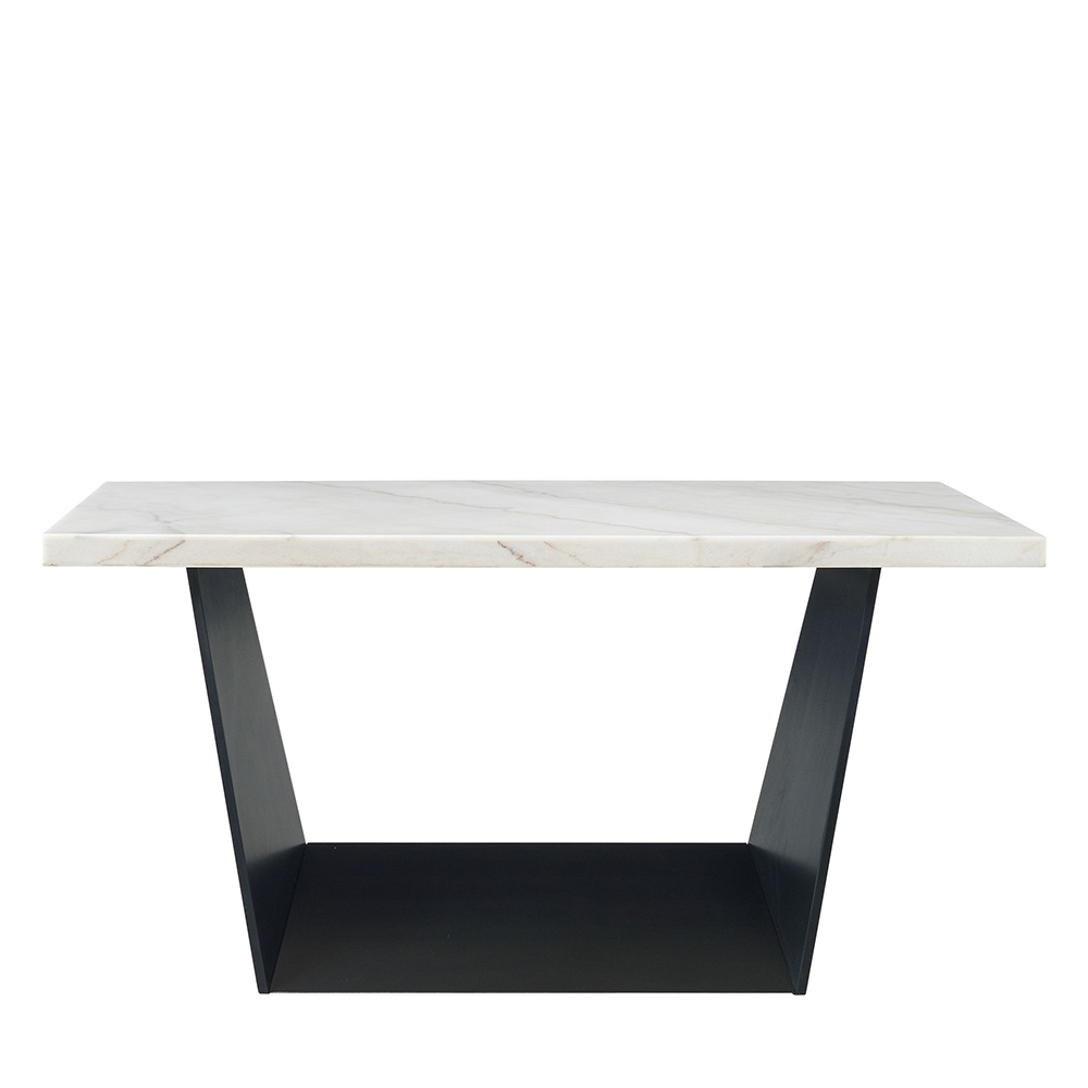 Beckley White Counter Seven Piece Set ( Dining Table, Six Grey Velvet Side Chairs ) | Ellesime International 