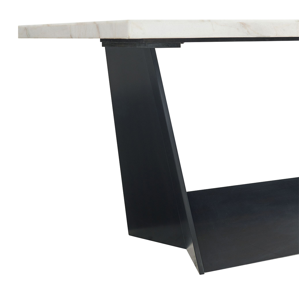 Beckley White Counter Seven Piece Set ( Dining Table, Six Grey Velvet Side Chairs ) | Ellesime International 