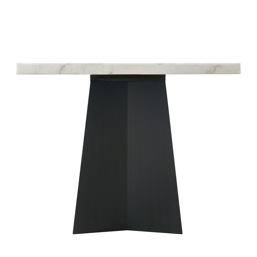 Beckley White Counter Seven Piece Set ( Dining Table, Six Grey Velvet Side Chairs ) | Ellesime International 