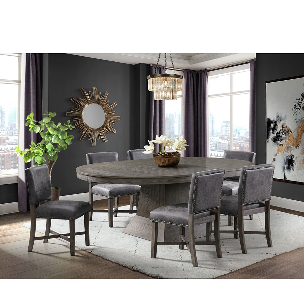 Ellesime International  | Collins Dining Seven Piece Set ( Dining Table, Six Side Chairs )