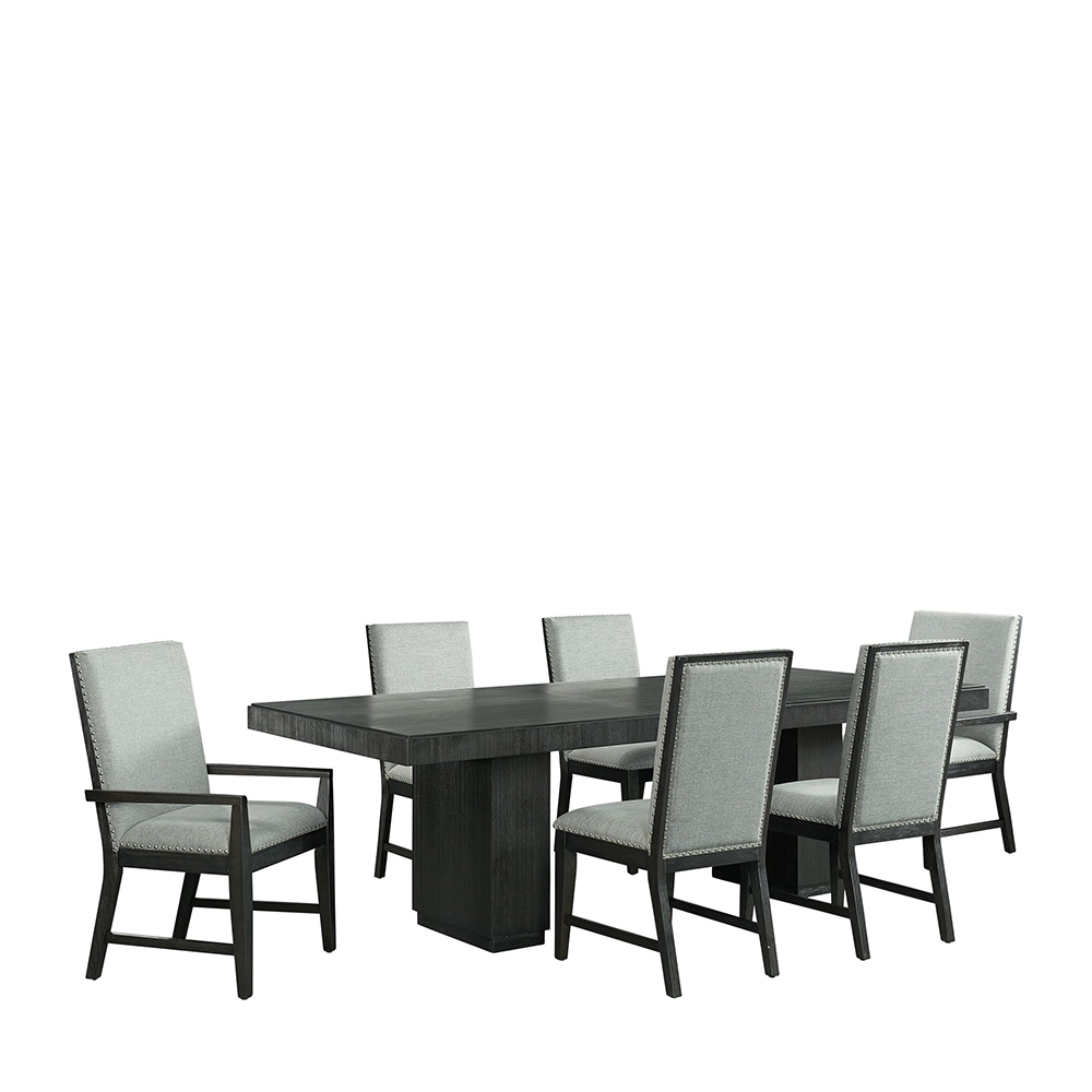 Donovan Dining Seven Piece Set ( Dining Table, Four Side Chairs and Two Arm Chairs ) | Ellesime International 