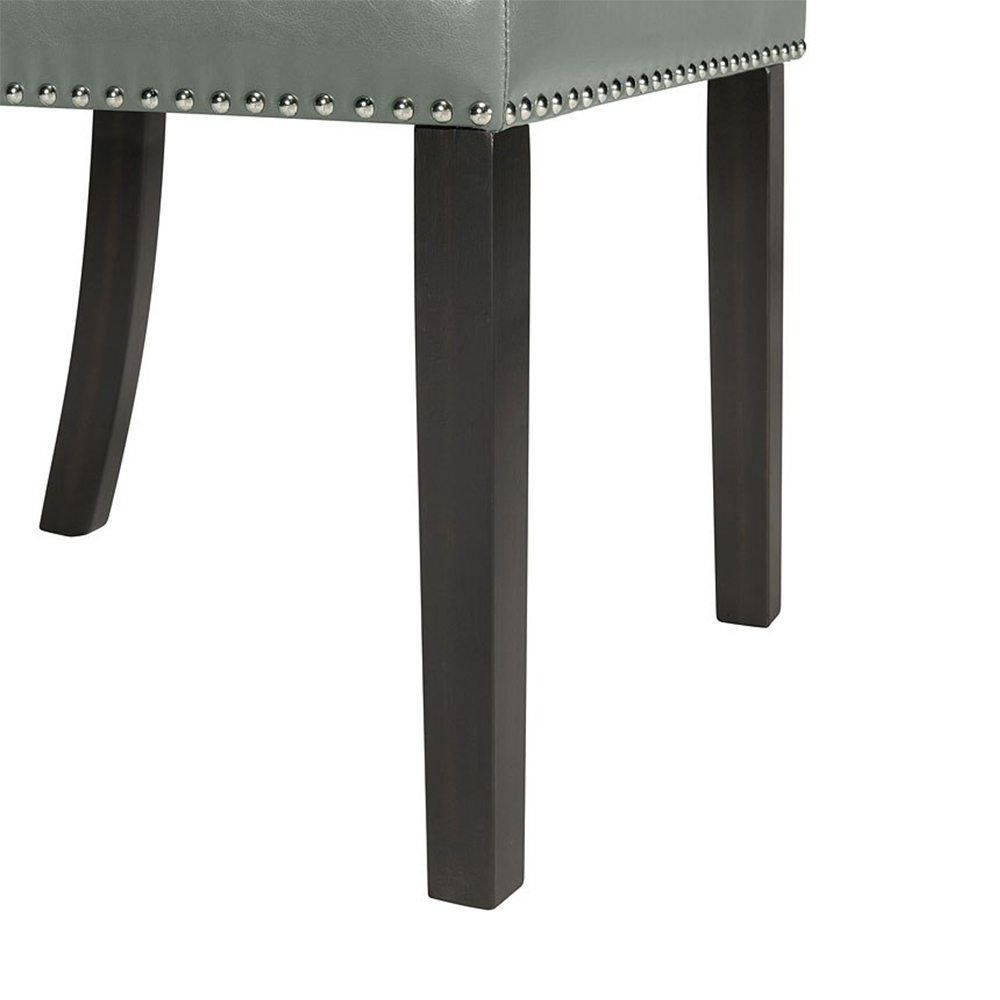 Francesca Rectangular Dining Grey Marble Seven Piece Set ( Dining Table, Six Grey Side Chairs ) | Ellesime International 