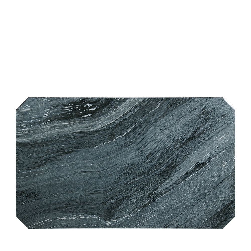 Francesca Rectangular Dining Grey Marble Seven Piece Set ( Dining Table, Six Grey Side Chairs ) | Ellesime International 