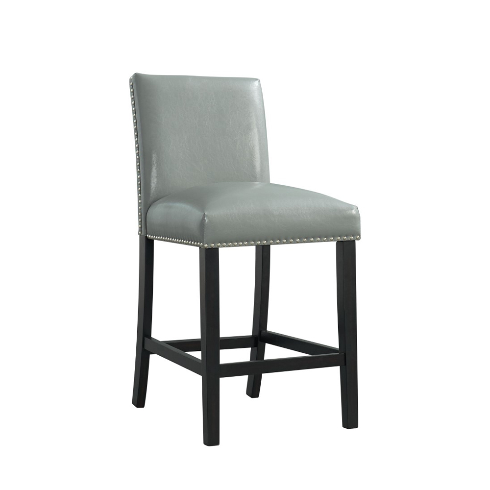 Francesca Square Counter Dining Seven Piece Set ( Dining Table, Six Grey Side Chairs ) | Ellesime International 