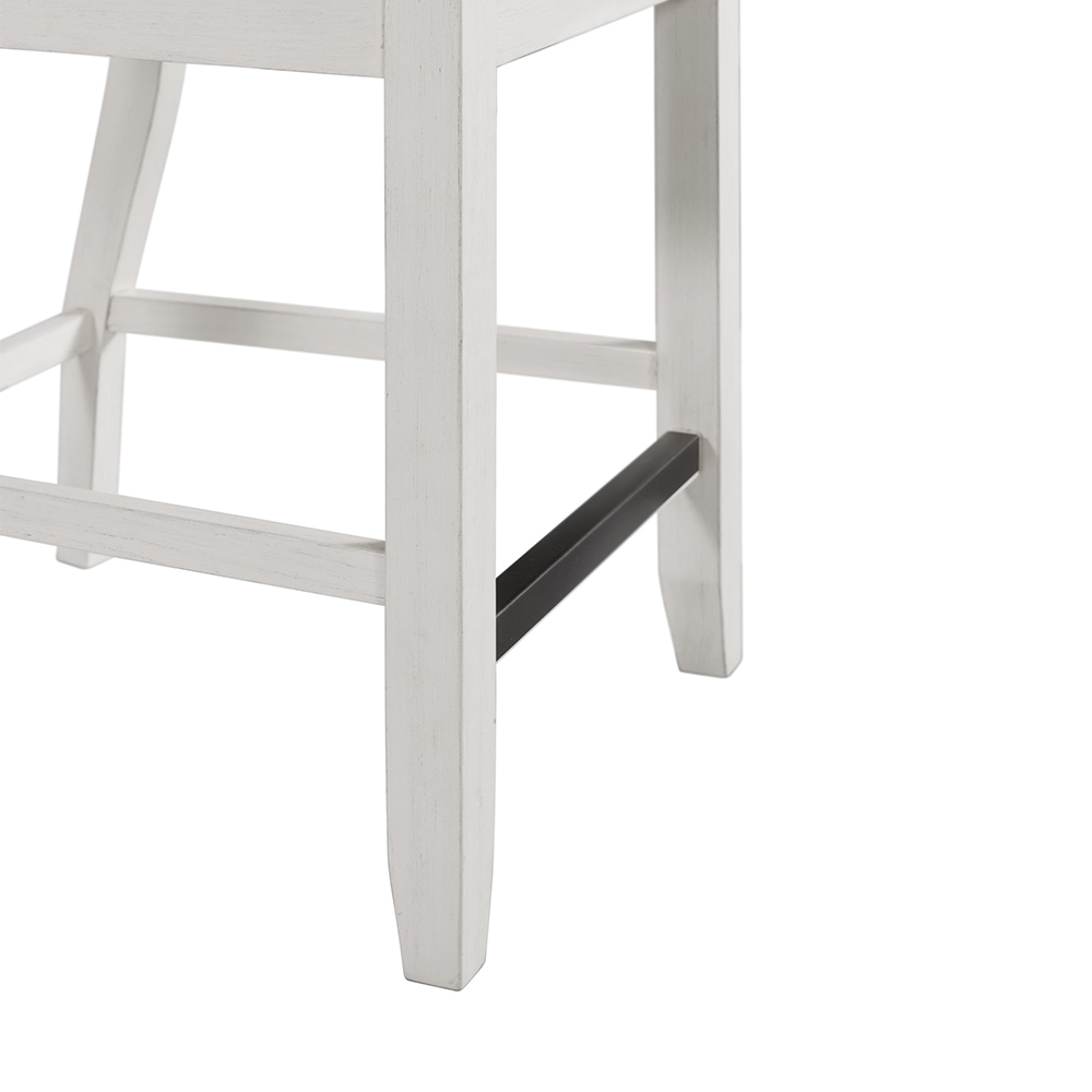 Kayla Two Tone Counter with Grey Top Seven Piece Set ( Counter Table, Six Counter Side Chair ) | Ellesime International 