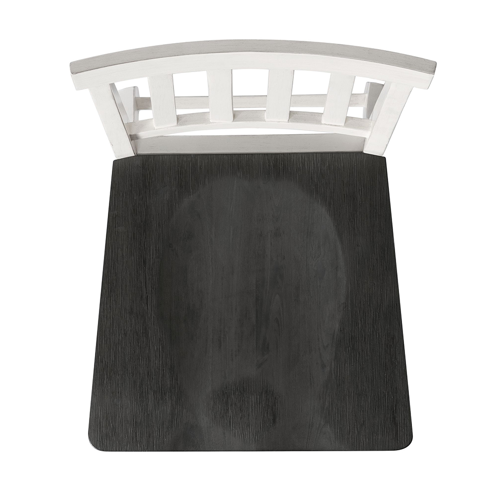 Kayla Two Tone Counter with Grey Top Seven Piece Set ( Counter Table, Six Counter Side Chair ) | Ellesime International 