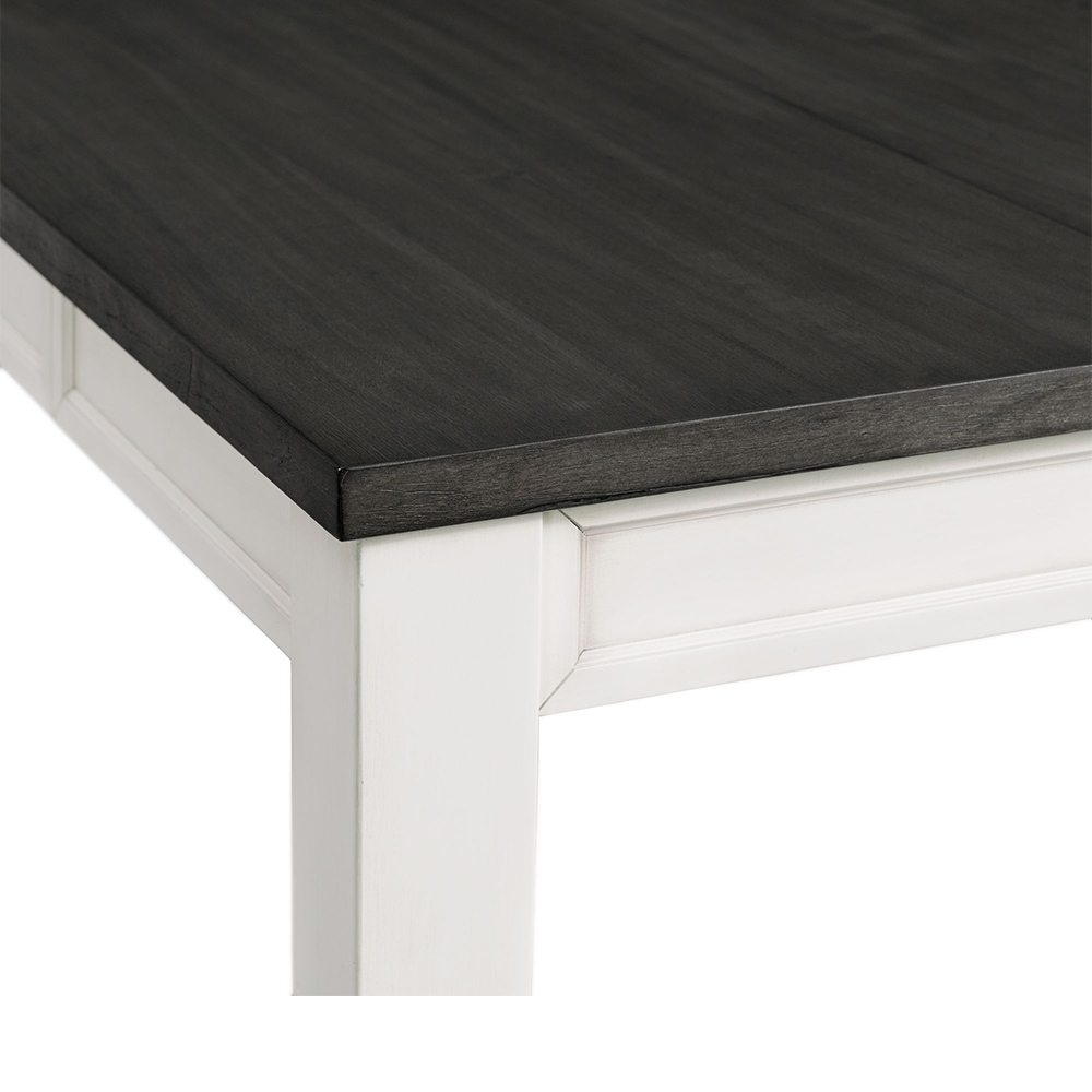 Kayla Two Tone Counter with Grey Top Seven Piece Set ( Counter Table, Six Counter Side Chair ) | Ellesime International 