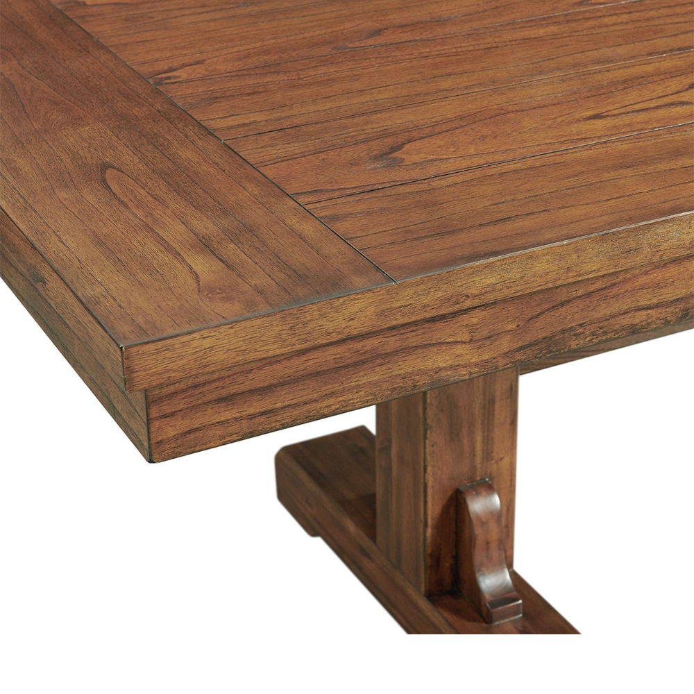 Silas Dining Eight Piece Set ( Dining Table, Six Side Chairs, Server ) | Ellesime International 