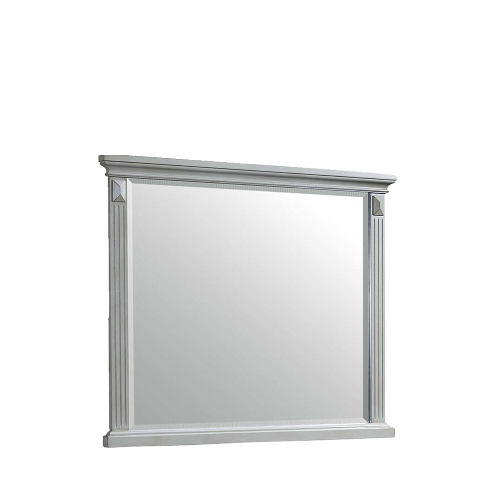 Calloway Grey Three Piece Set with Queen Panel Bed ( Dr, Mr, and Bed ) | Ellesime International 