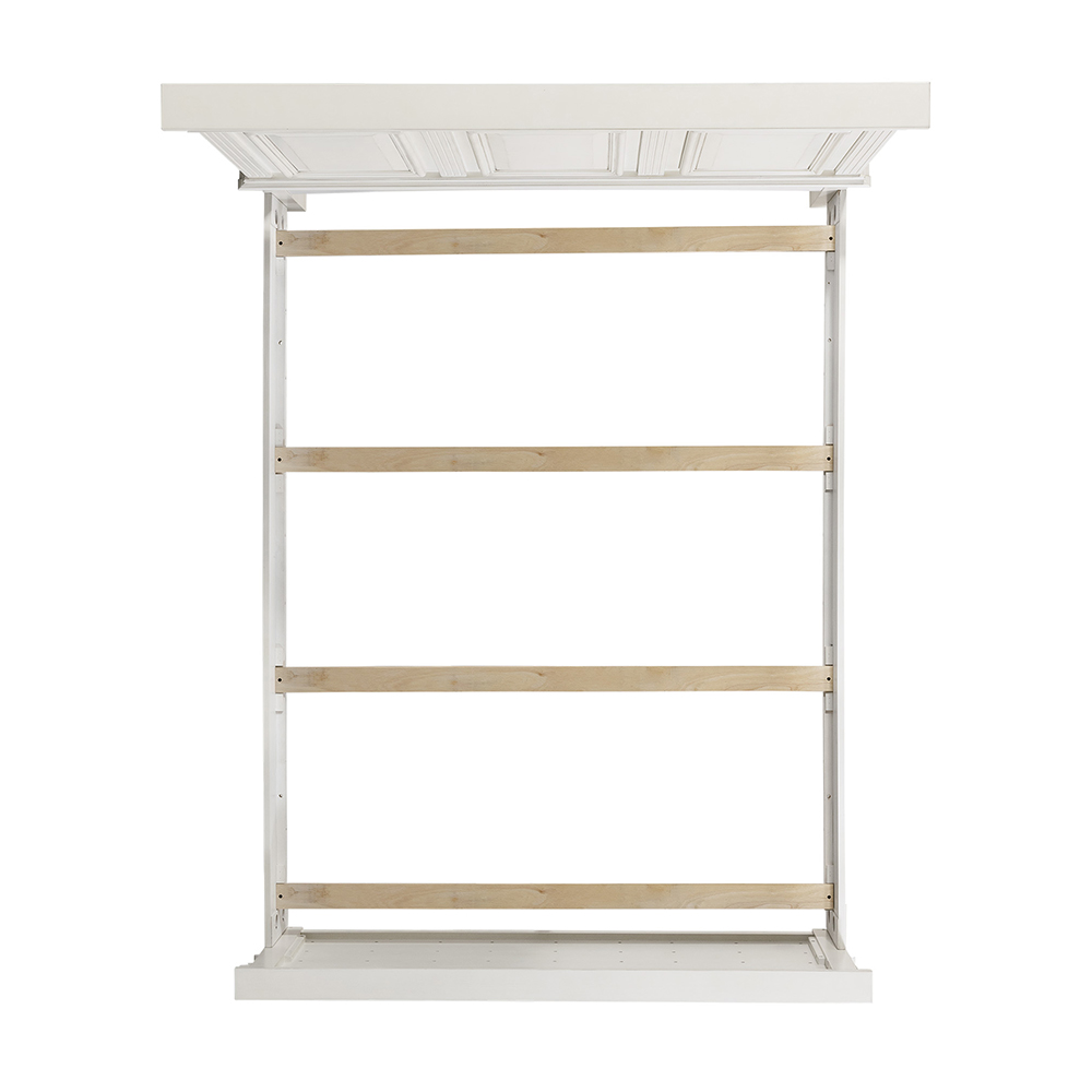 Calloway White Four Piece Set with Queen Panel Bed ( Dr, Mr, Chest and Bed ) | Ellesime International 