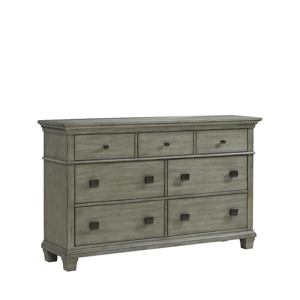 Crawford Four Piece Set with Queen Bed ( Dr, Mr, Chest and Bed ) | Ellesime International 