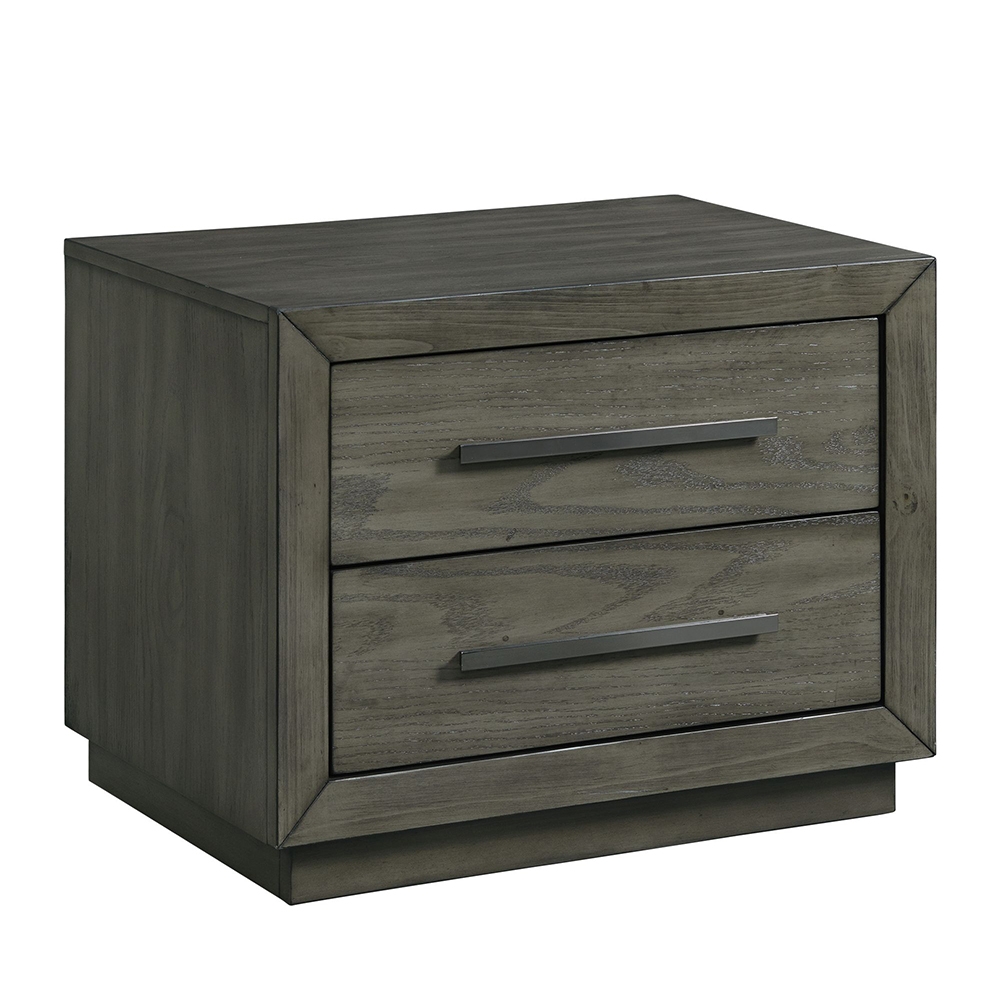 Elation Four Piece Set with Cubby Storage Queen Panel Bed ( Dr, Mr, NS and Bed ) | Ellesime International 