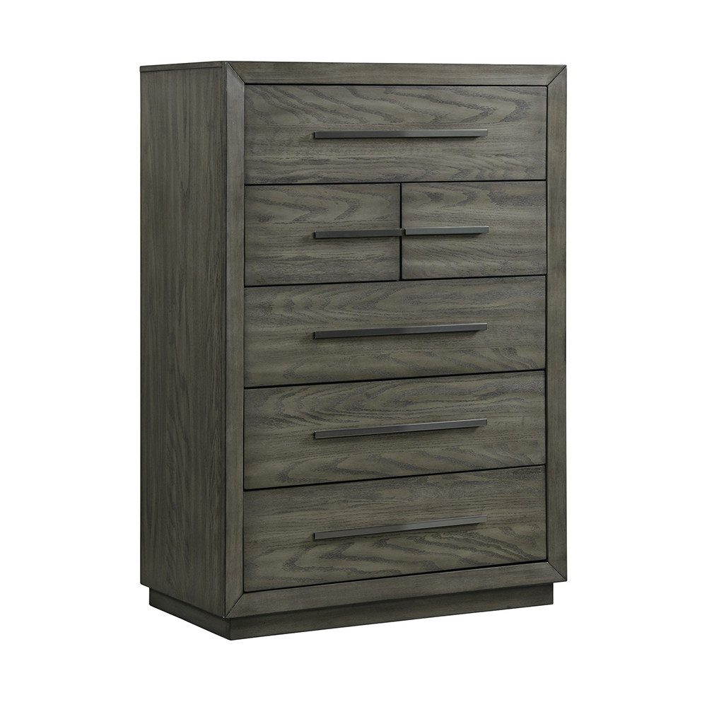 Elation Five Piece Set with Queen Chubby Storage Panel Bed ( Dr, Mr, Chest, NS and Bed ) | Ellesime International 