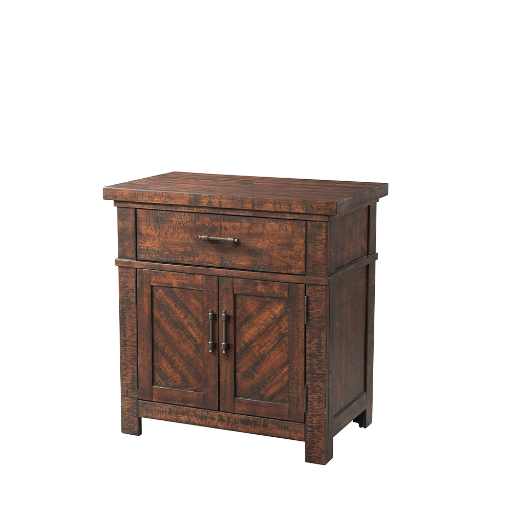 Jax Five Piece Set with Queen Panel Bed ( Dr, Mr, Chest, NS and Bed ) | Ellesime International 