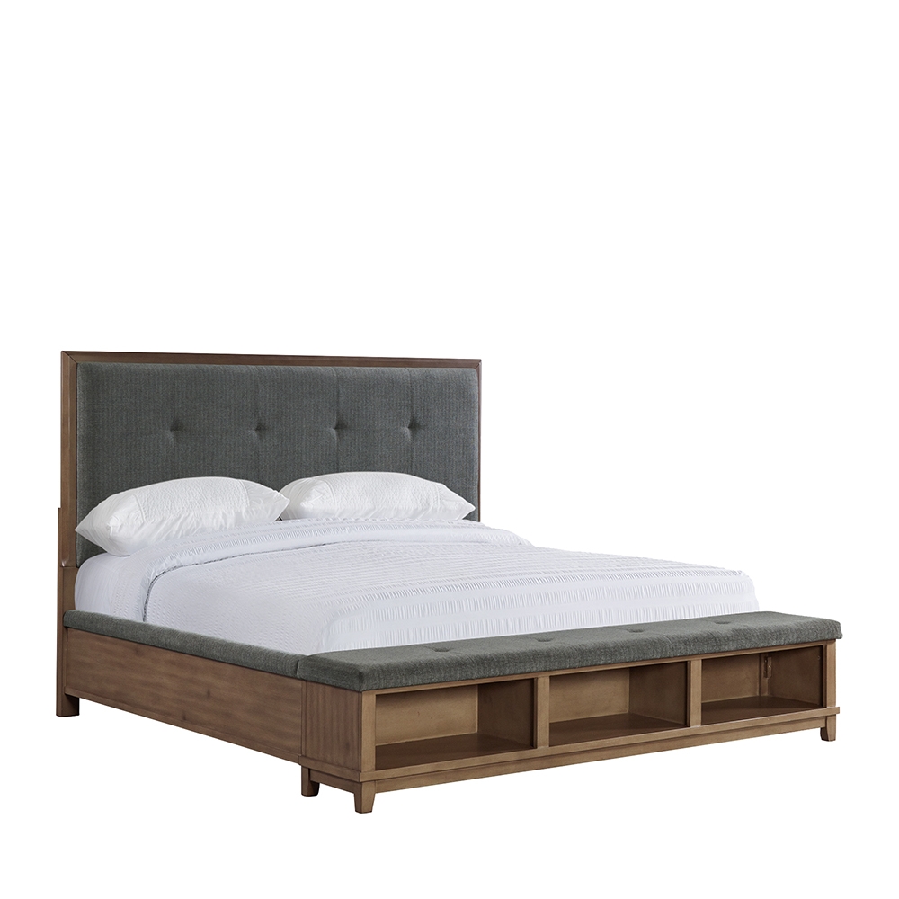 Ellesime International  | Jolene Grey Panel Bedroom ( King Bed )