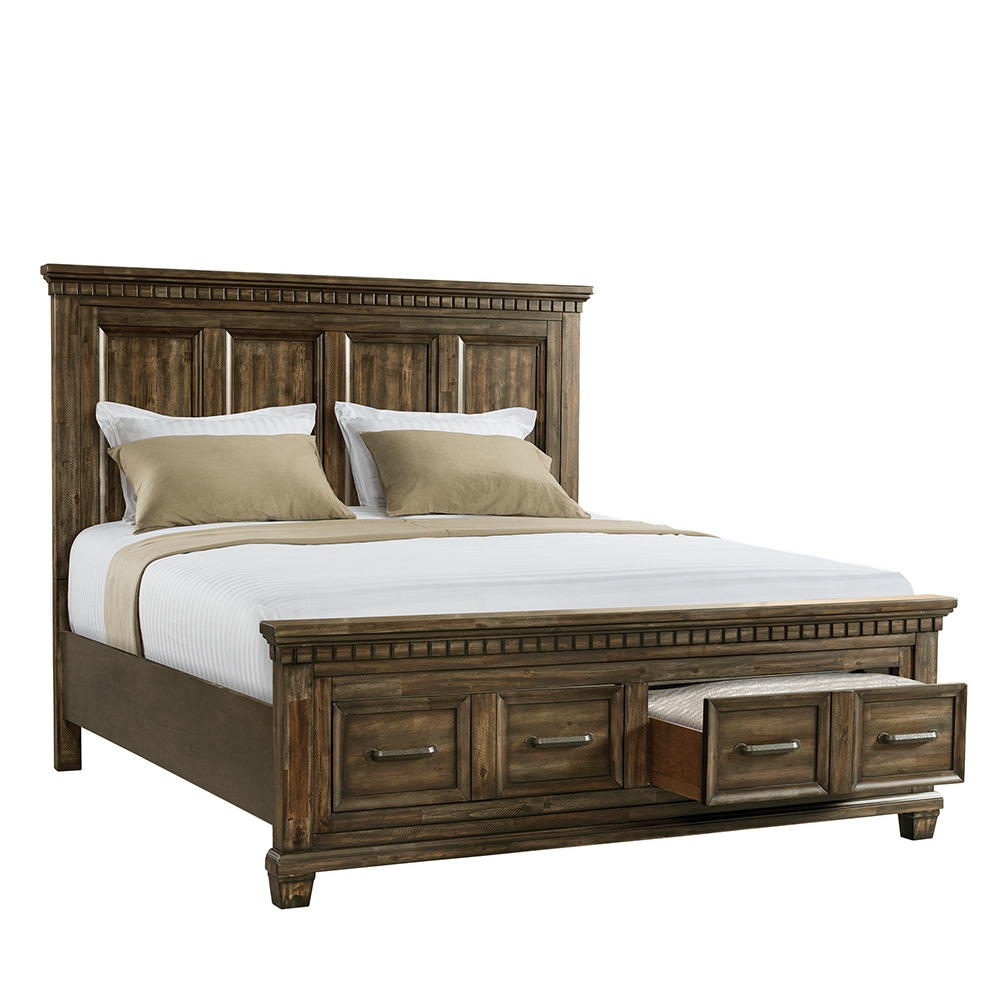 McCabe Four Piece Set with Queen Storage Bed ( Dr, Mr, Chest and Bed ) | Ellesime International 