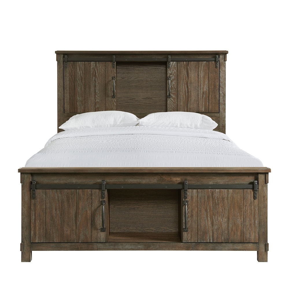 Scott Dark Panel Bedroom ( Queen Bed ) | Ellesime International 