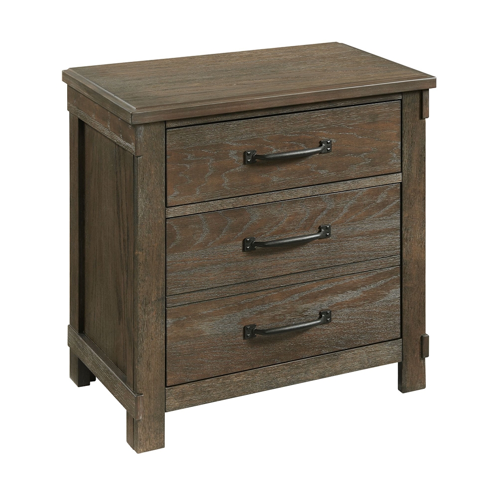 Scott Dark Five Piece Set with Queen Storage HB/FB Bed ( Dr, Mr, Chest, NS and Bed ) | Ellesime International 