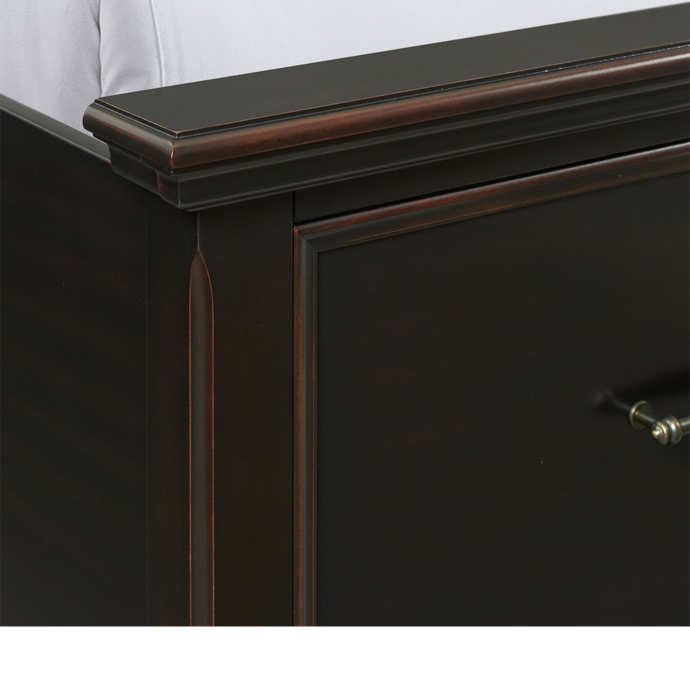 Slater Black Panel Bedroom ( Queen Bed ) | Ellesime International 