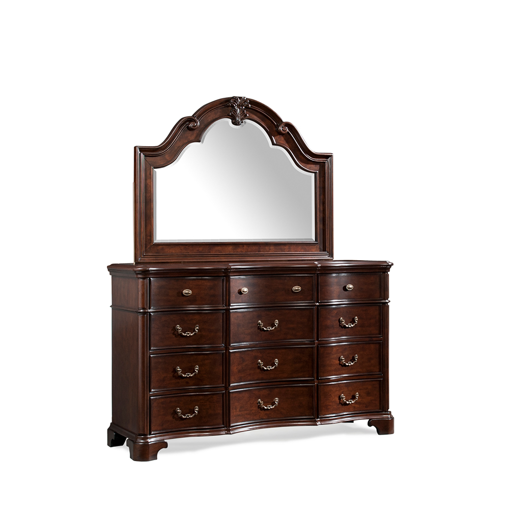 Tabasco Three Piece Set with Queen Storage Bed ( Dr, Mr, and Bed ) | Ellesime International 
