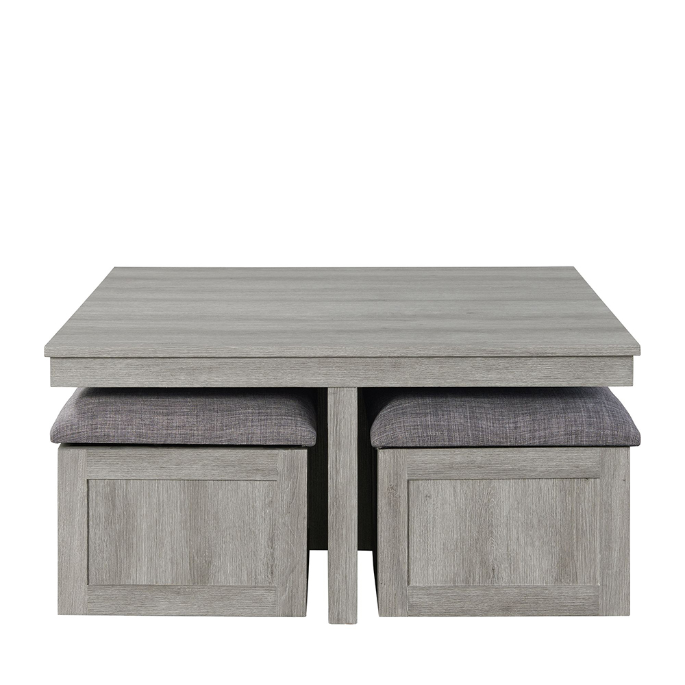 Uster Coffee Table with Four Stools | Ellesime International 