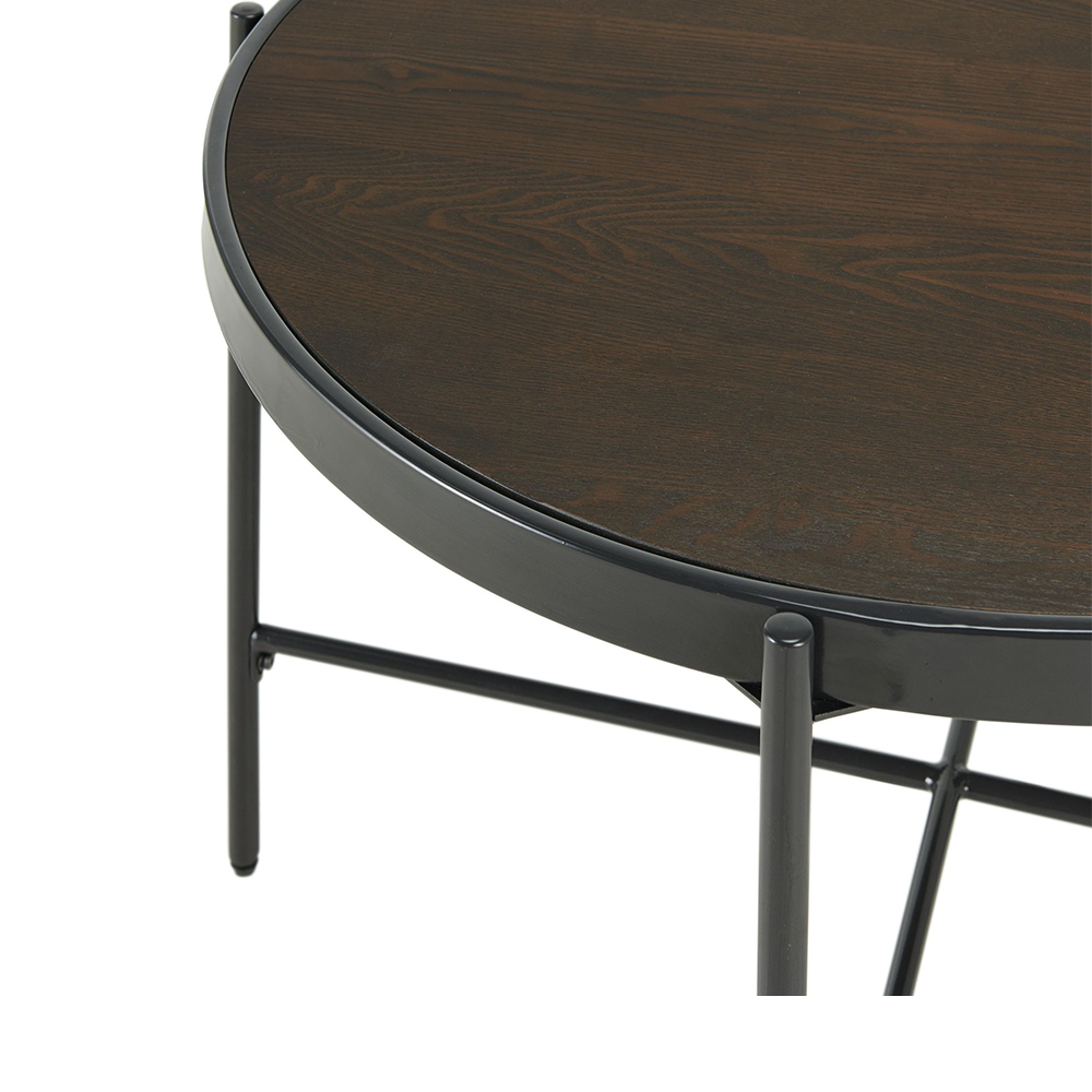 Vienna Coffee Table with Wood Top | Ellesime International 