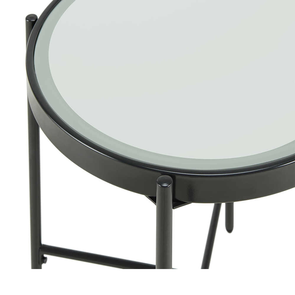 Vienna End Table with Glass Top | Ellesime International 