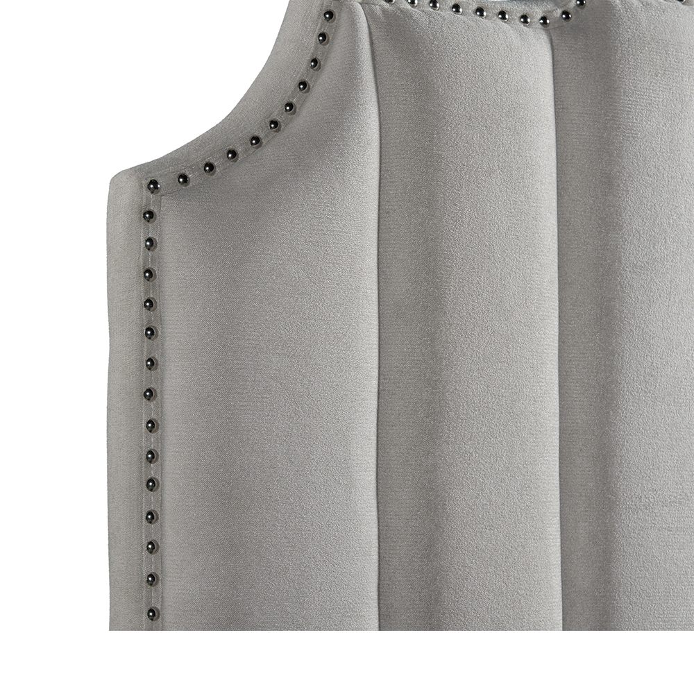 Harper Upholstered King Bed ( Grey ) | Ellesime International 