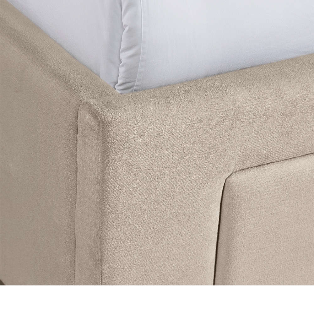 Harper Upholstered King Storage Bed ( Sand ) | Ellesime International 