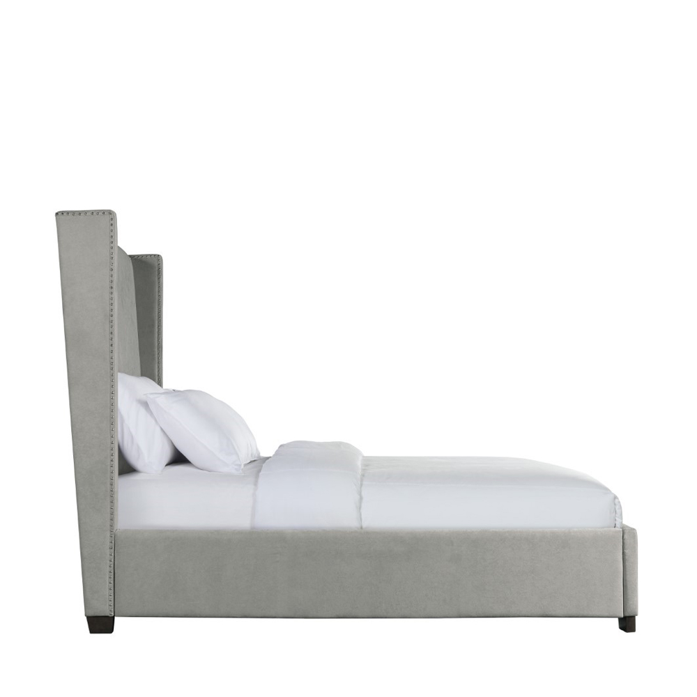 Magnolia Upholstered Queen Beds ( Grey ) | Ellesime International 