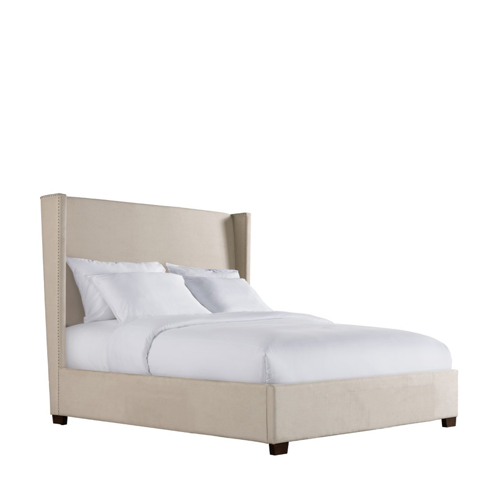 Magnolia Upholstered Queen Beds ( Sand ) | Ellesime International 