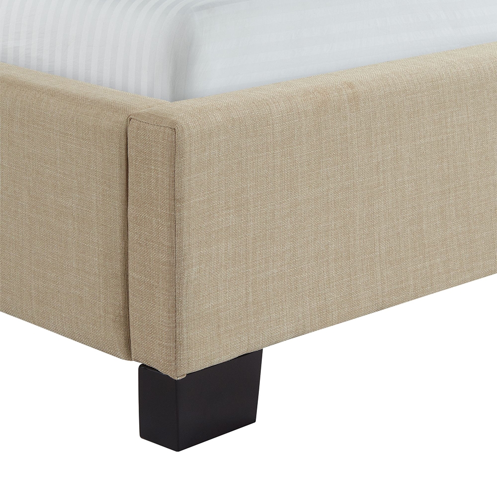 Morrow Upholstered Queen Bed ( Natural ) | Ellesime International 