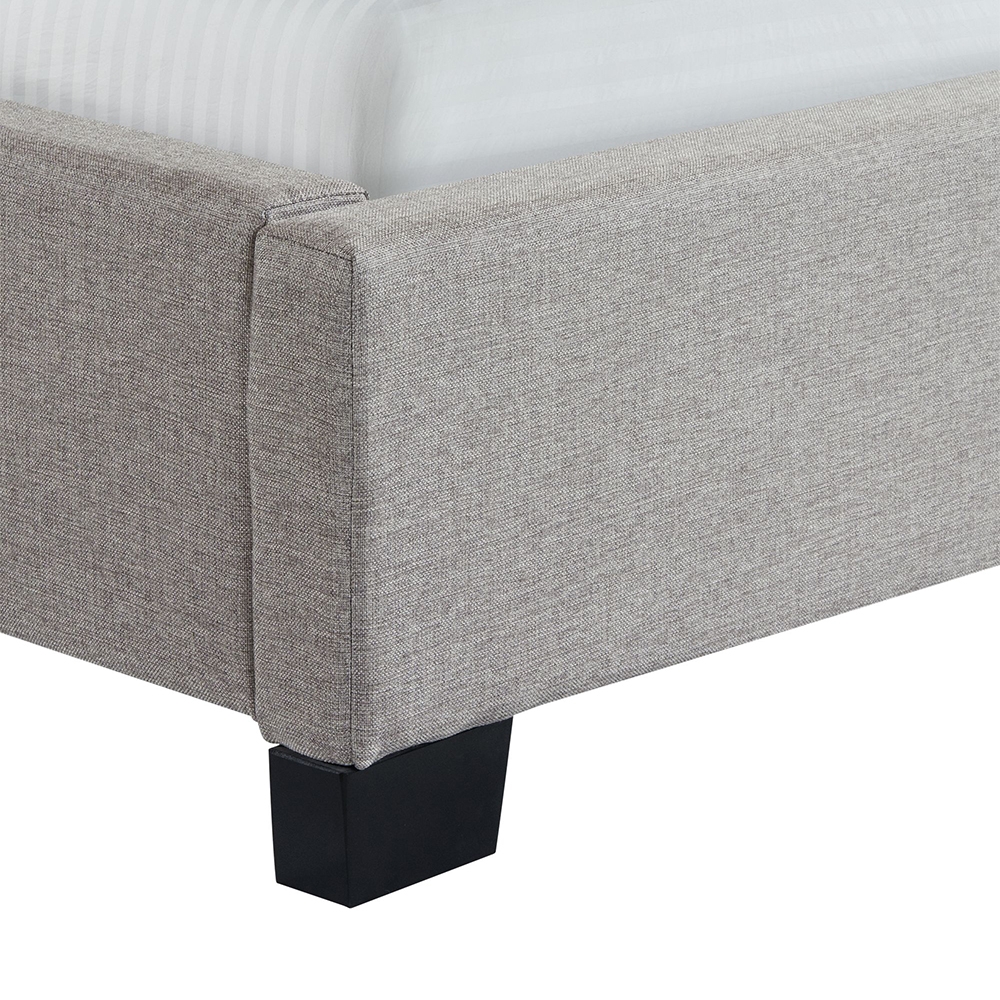 Morrow Upholstered Queen Bed ( Grey ) | Ellesime International 