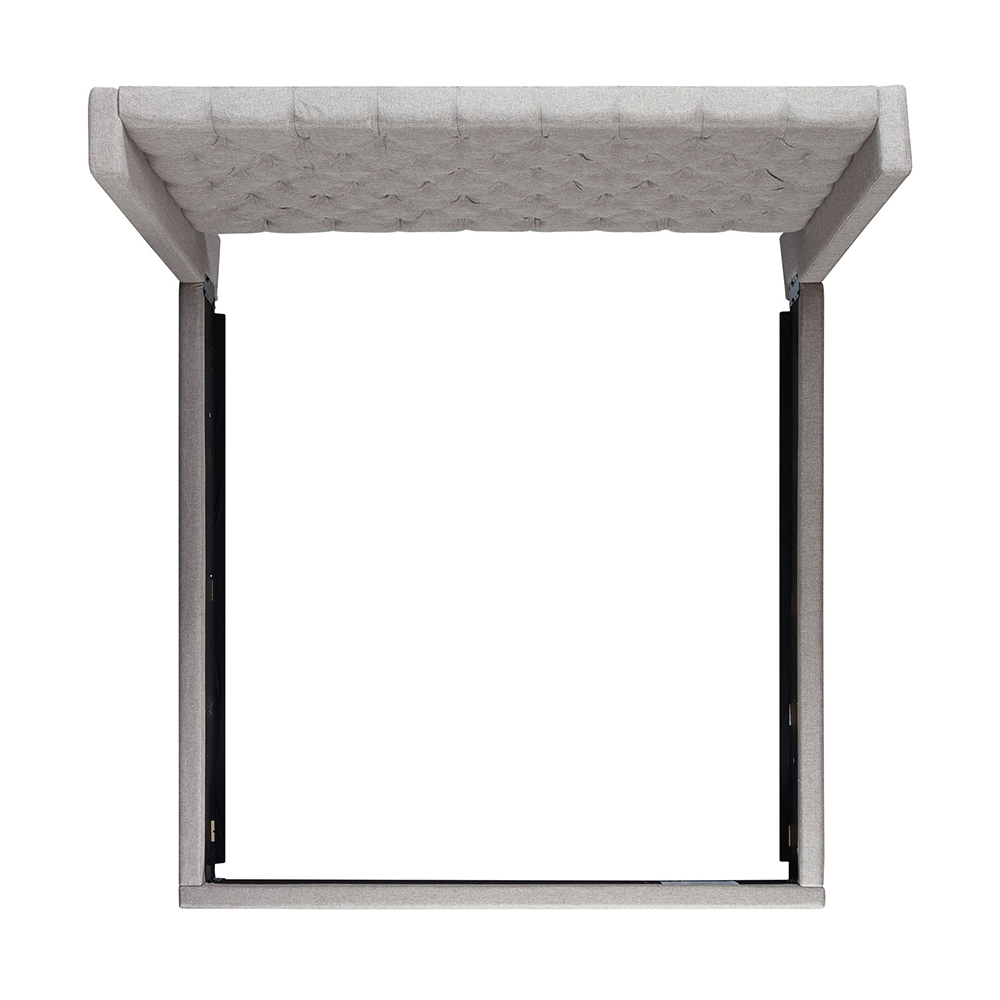 Morrow Upholstered King Bed ( Grey ) | Ellesime International 