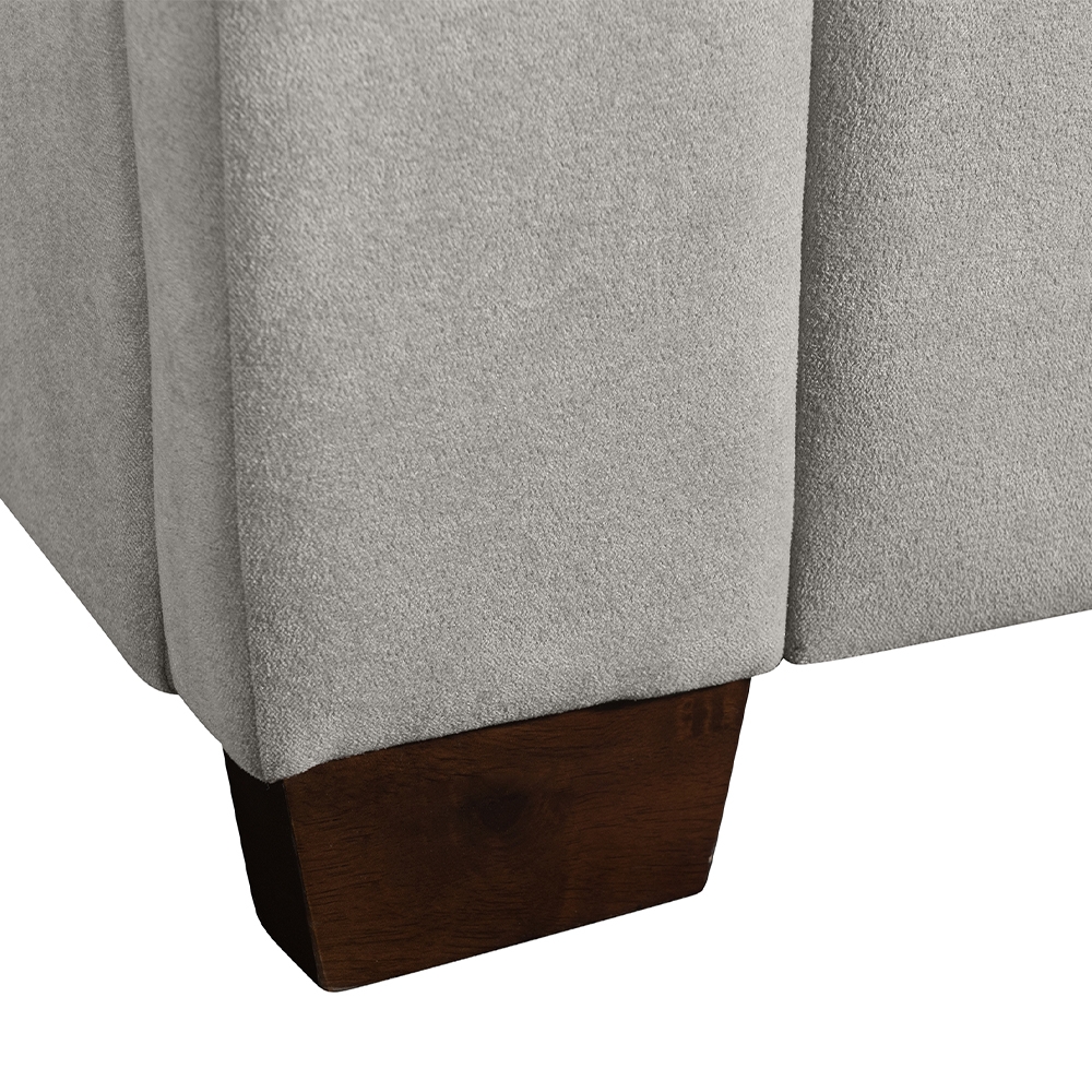 Waldorf Upholstered Queen bed ( Grey ) | Ellesime International 