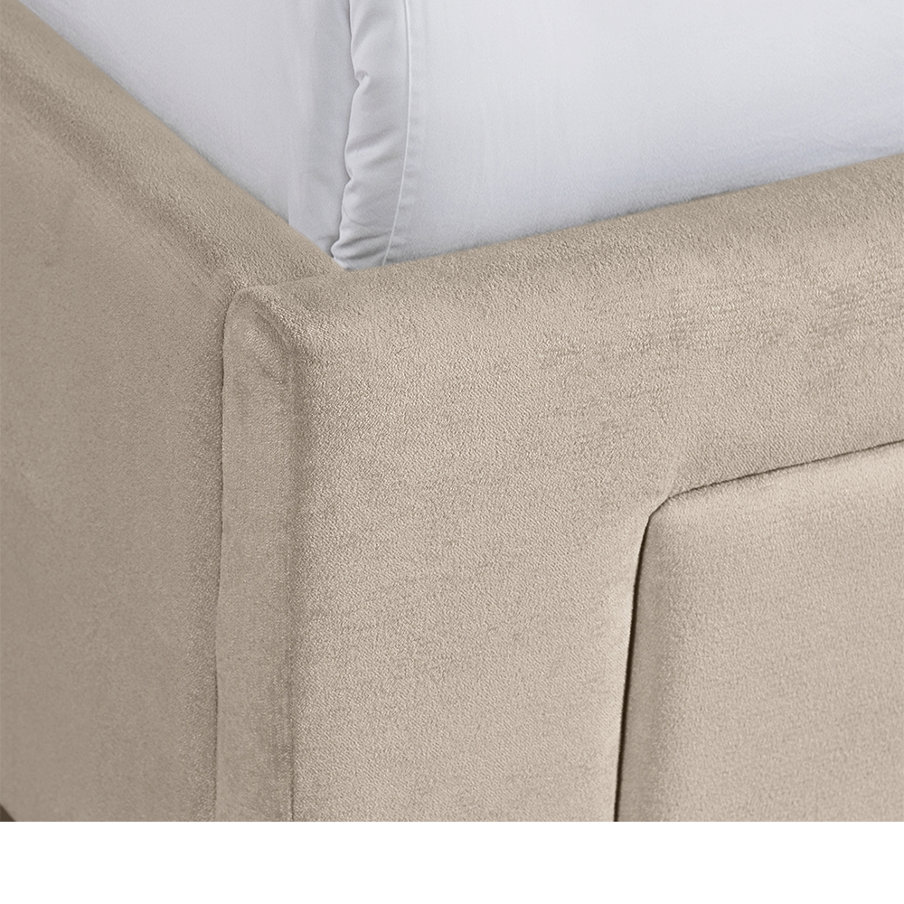 Waldorf Upholstered Queen Storage bed ( Grey ) | Ellesime International 