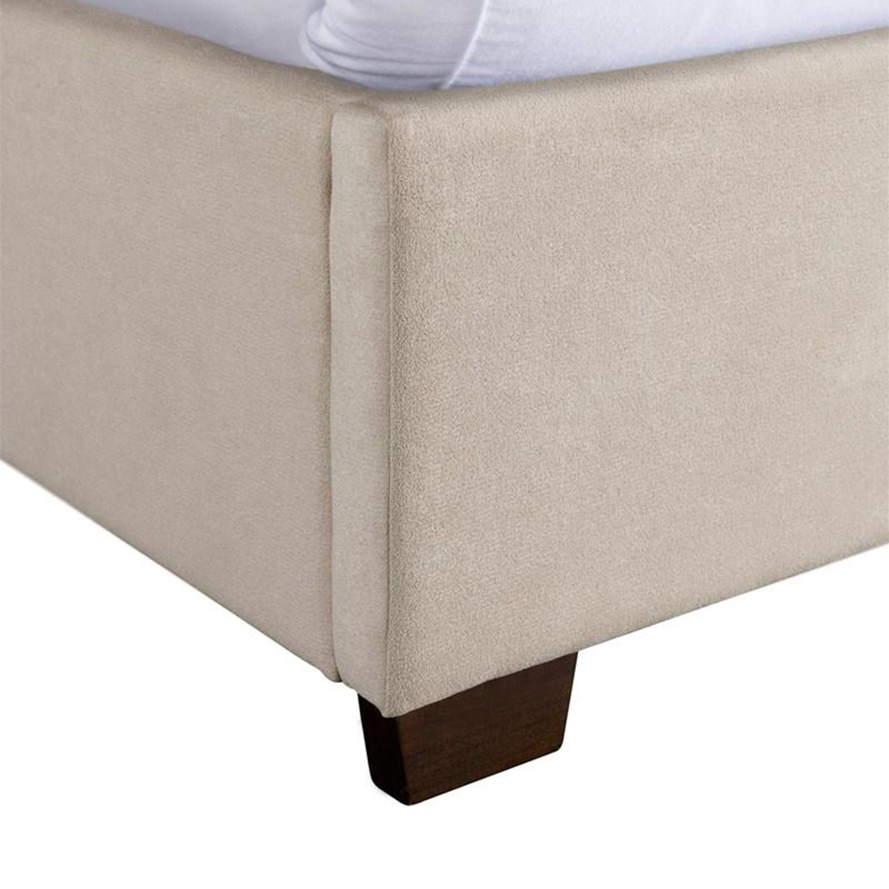 Waldorf Upholstered King Bed ( Sand ) | Ellesime International 