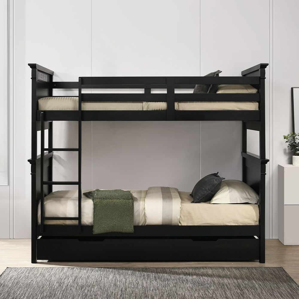 Ellesime International  | Calloway Bunk Black ( Trundle )