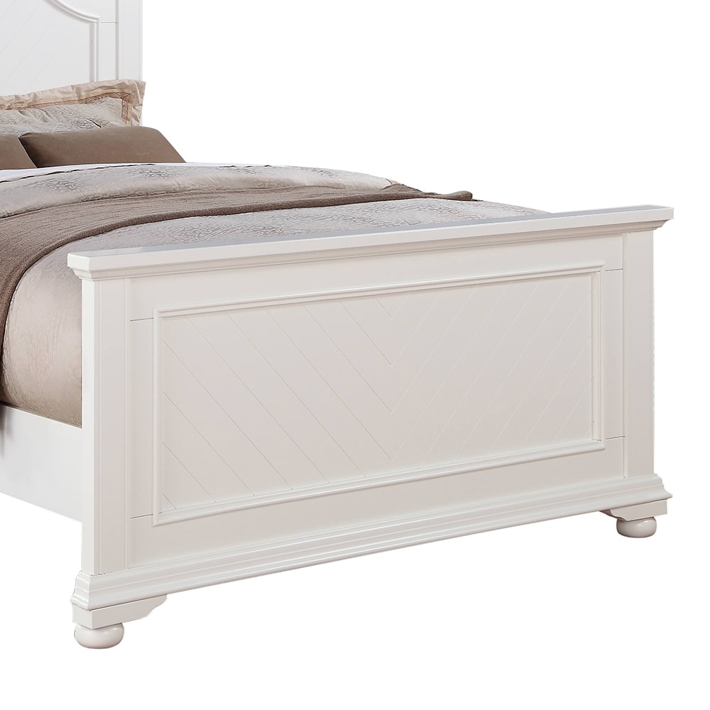 Brook White Panel Bedroom ( Queen Bed ) | Ellesime International 